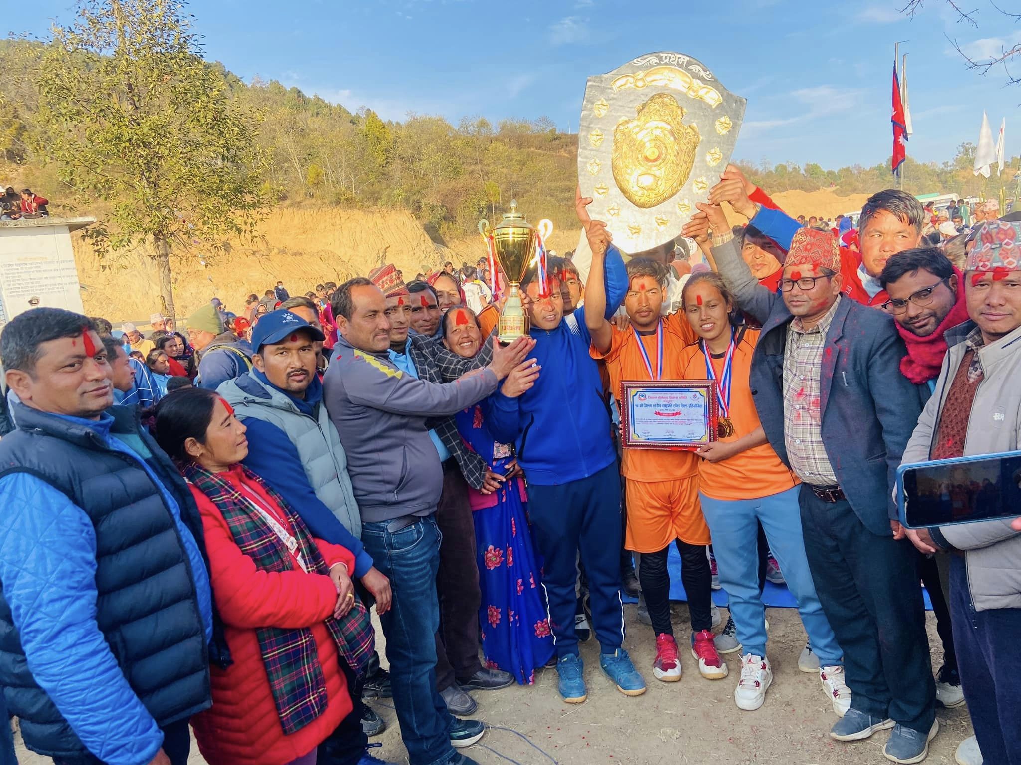 राष्ट्रपति रनिङ शिल्ड प्रतियोगिताको उपाधी पुनः छेडागाड नगरपालिकालाई