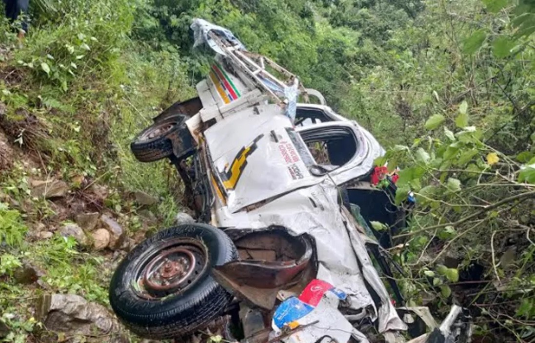 जाजरकोटमा जीप दुुर्घटना हुँदा चालक सहित दुई जनाको मृत्यु