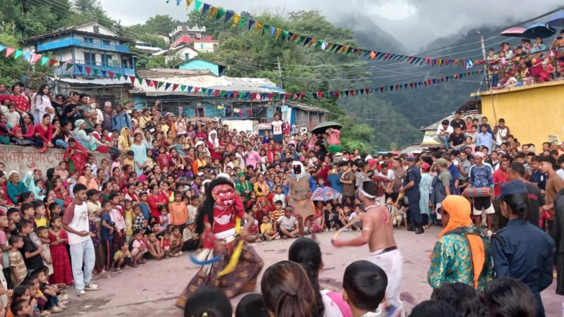 डेढ सय बर्ष देखि भक्तपुरको लाखे नाच जाजरकोटमा